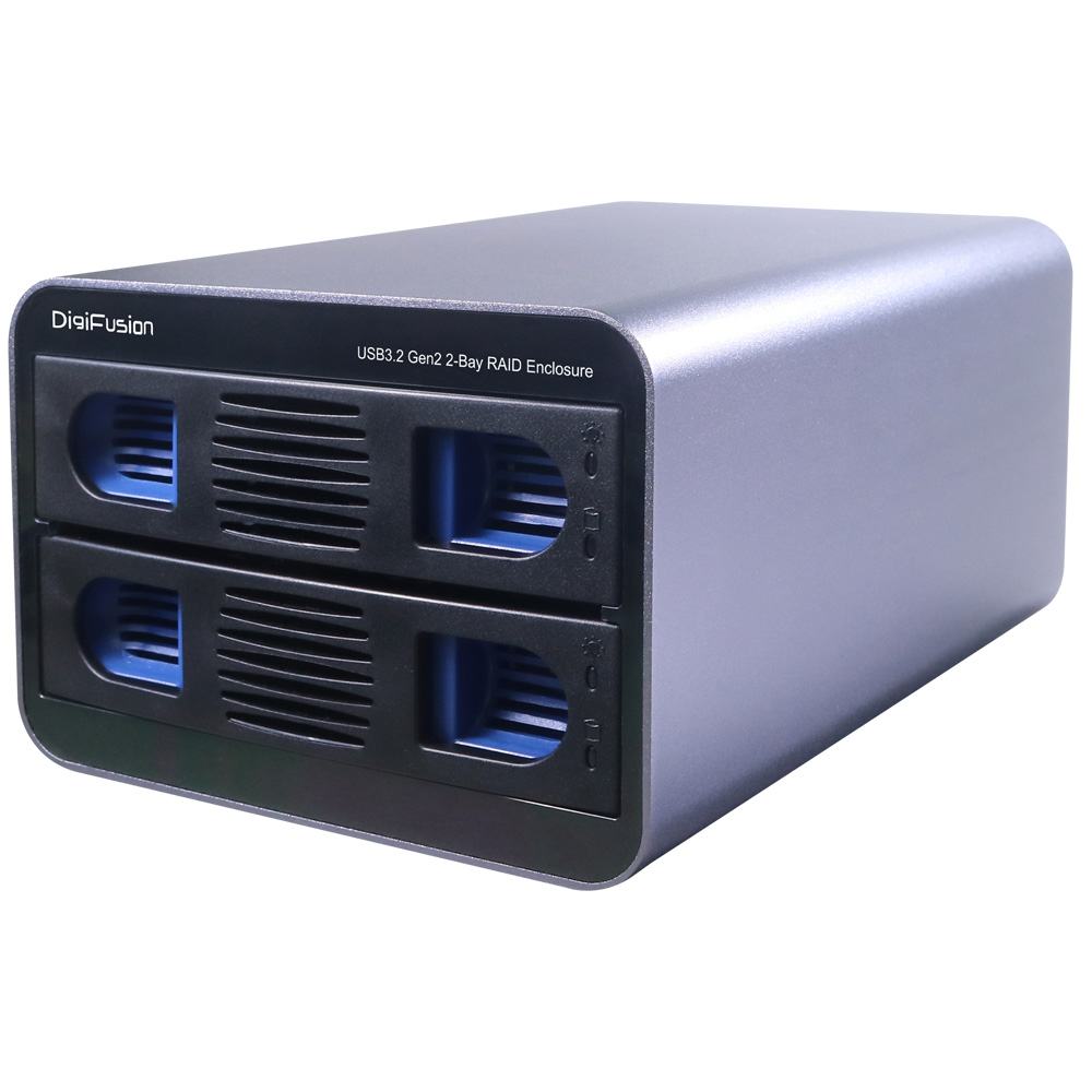 伽利略 USB3.2 Gen2 2層RAID 迷你抽取式鋁合金外接盒
