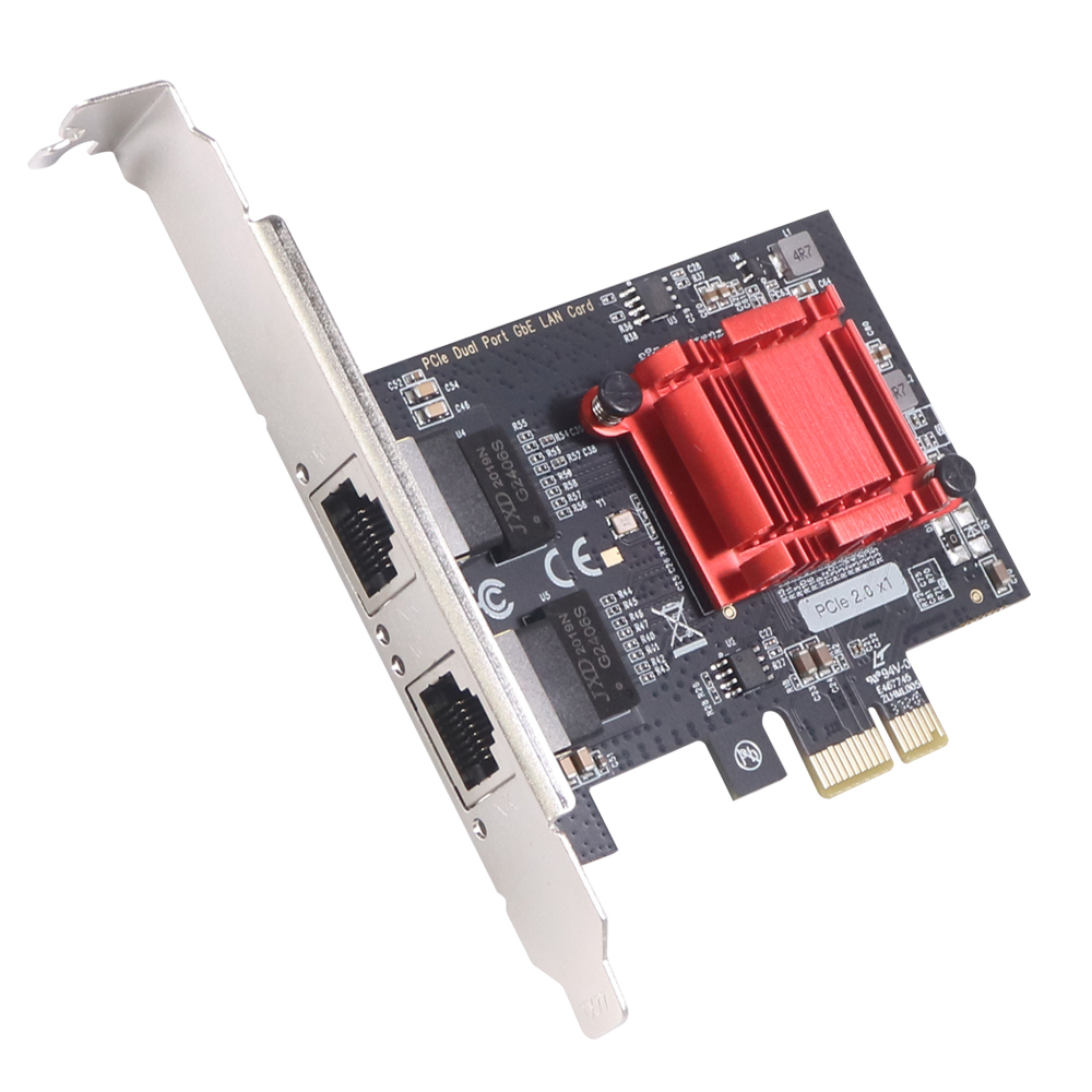 伽利略 PCI-E Giga Lan 2埠 網路卡