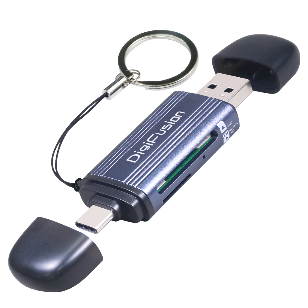 伽利略 USB3.2 Gen1 Type-C + A 雙介面 高速傳輸讀卡機