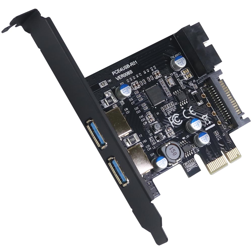 伽利略 PCI-E USB3.0 4埠 擴充卡 Renesas-NEC 晶片(前2-19in+後2)