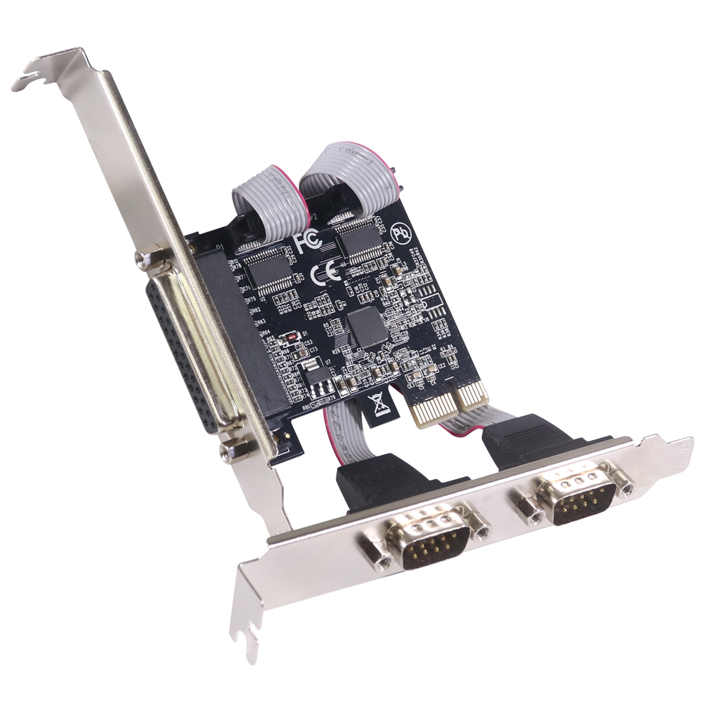 伽利略 PCI-E 2 埠 RS232 + 1 埠 Print 擴充卡