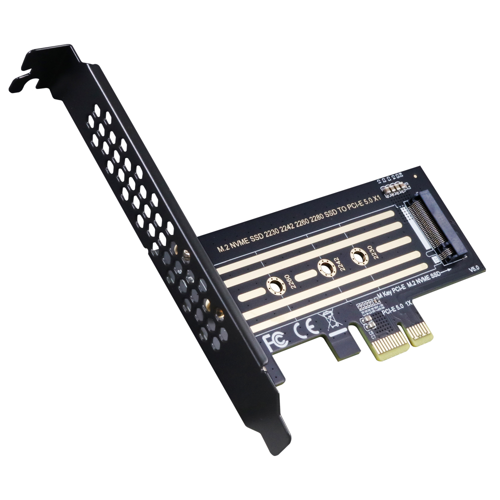 伽利略 PCI-E 5.0x1 M.2(NVMe) 1埠 SSD轉接卡