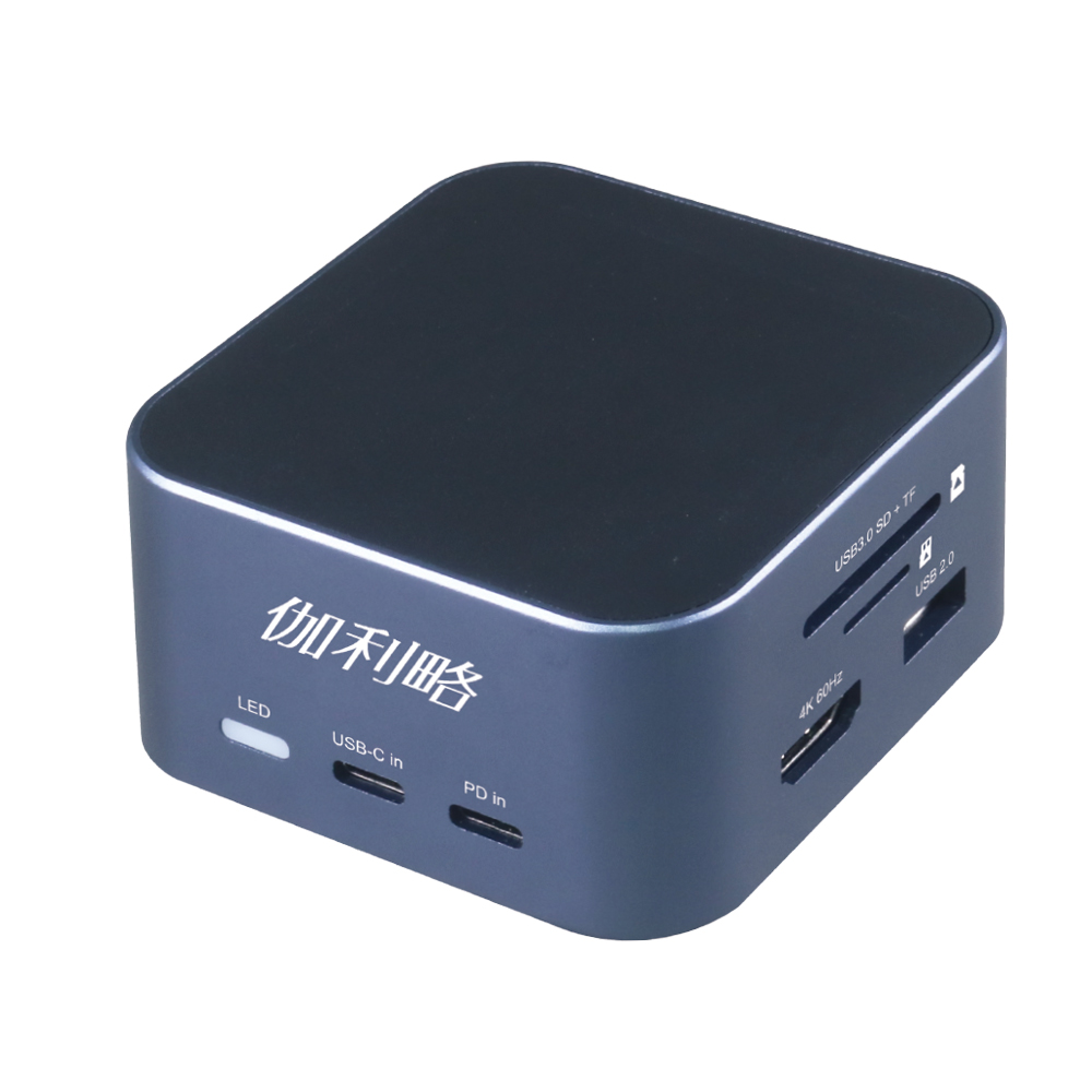 伽利略 USB-C 13 in 1 4K60 HDMI+網卡+讀卡機 多功能擴充盒