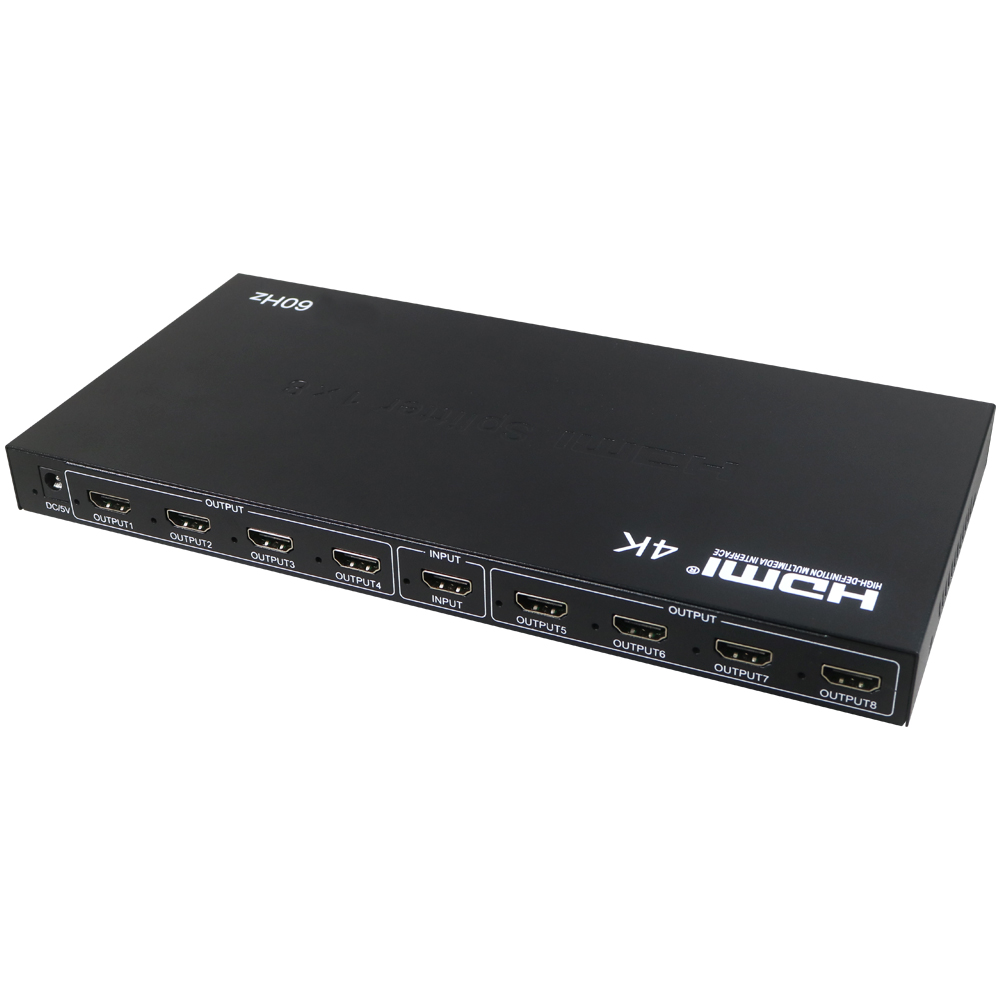 伽利略 HDMI 4K2K @60Hz 影音分配器 1進8出