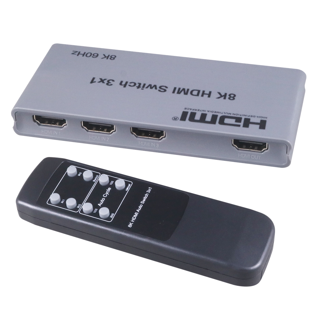 伽利略 HDMI 8K@60Hz 影音切換器 3進1出