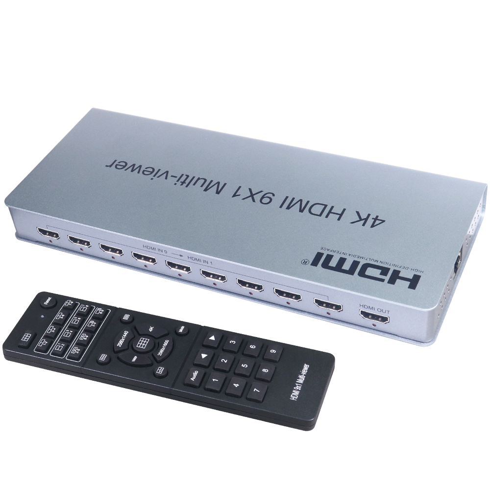 伽利略 HDMI 4K@30Hz 9進1出 影音分割器