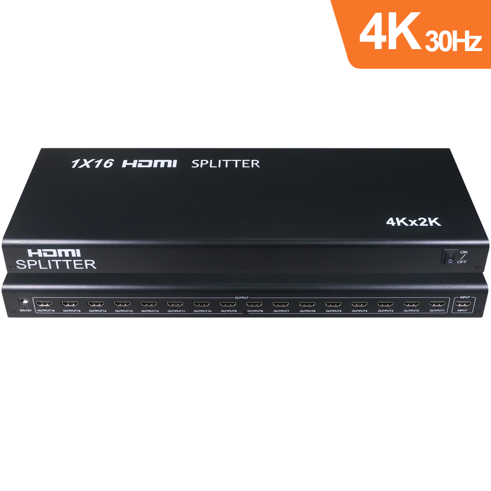 伽利略 HDMI 4K@30Hz 影音分配器 1進16出