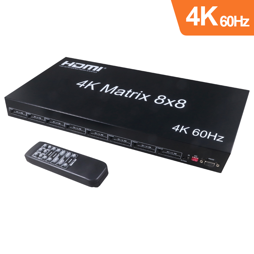 伽利略 HDMI 4K@60Hz影音分配器 矩陣式 8進8出
