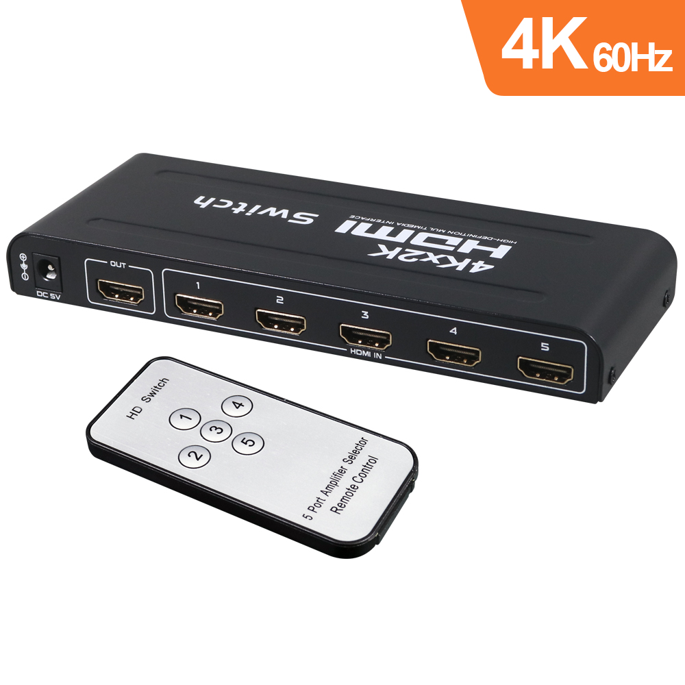 伽利略 HDMI 影音切換器 5進1出