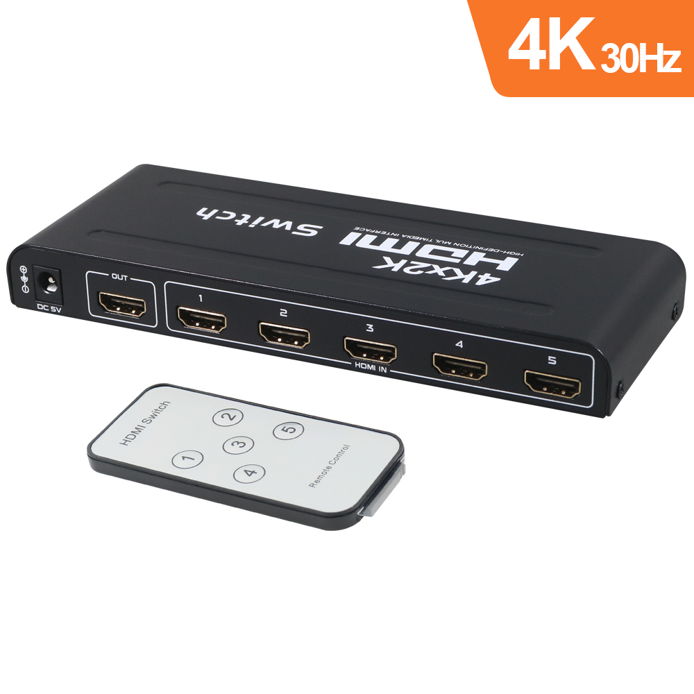 伽利略 HDMI 影音切換器 5進1出