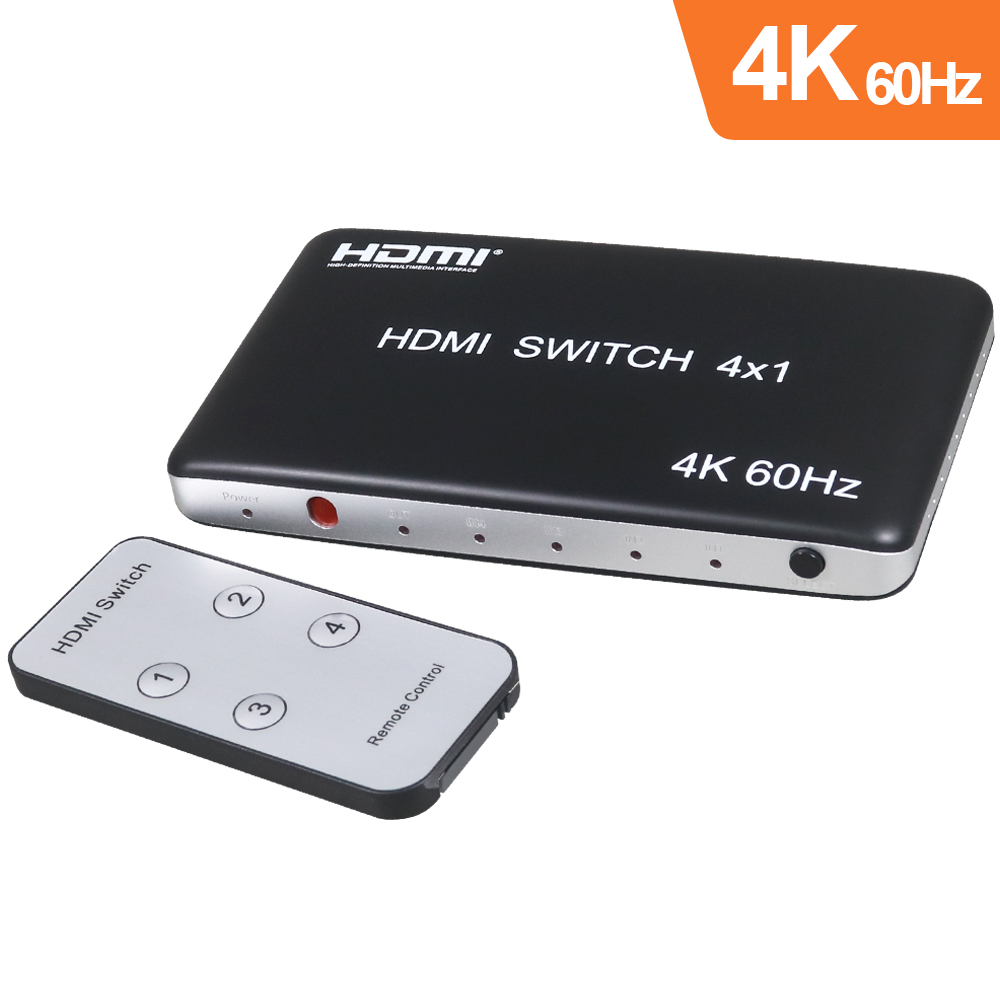 伽利略 HDMI 4K@60Hz 4進1出 CEC功能 切換器