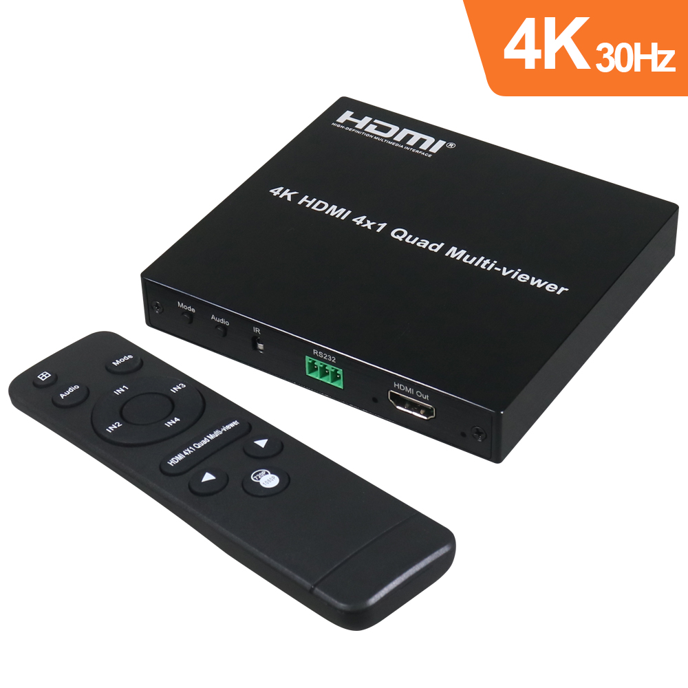 伽利略 HDMI 4K@30Hz 4進1出 影音分割器