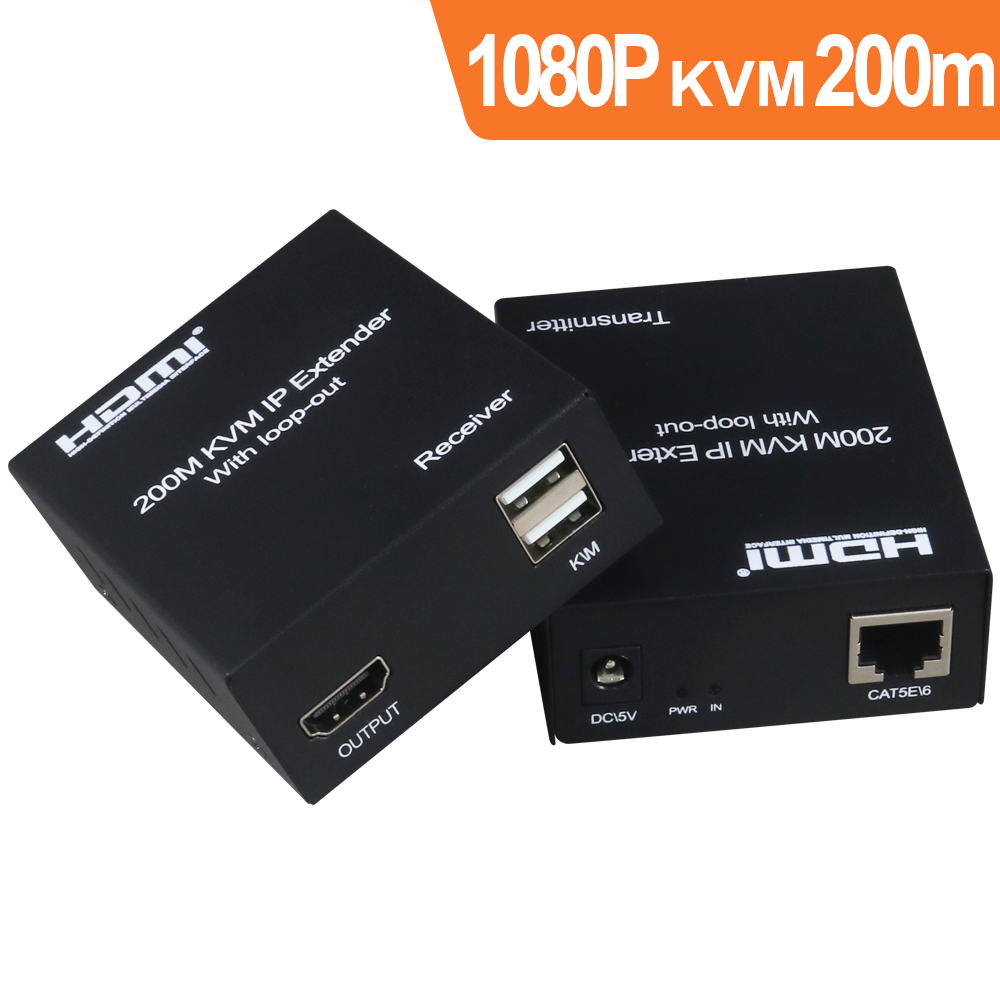 伽利略 HDMI KVM IP 延伸器 200m
