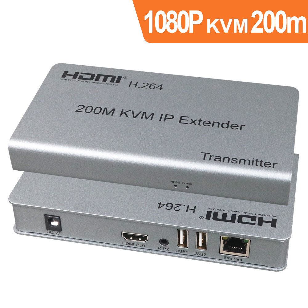 伽利略 HDMI KVM IP 延伸器 200m