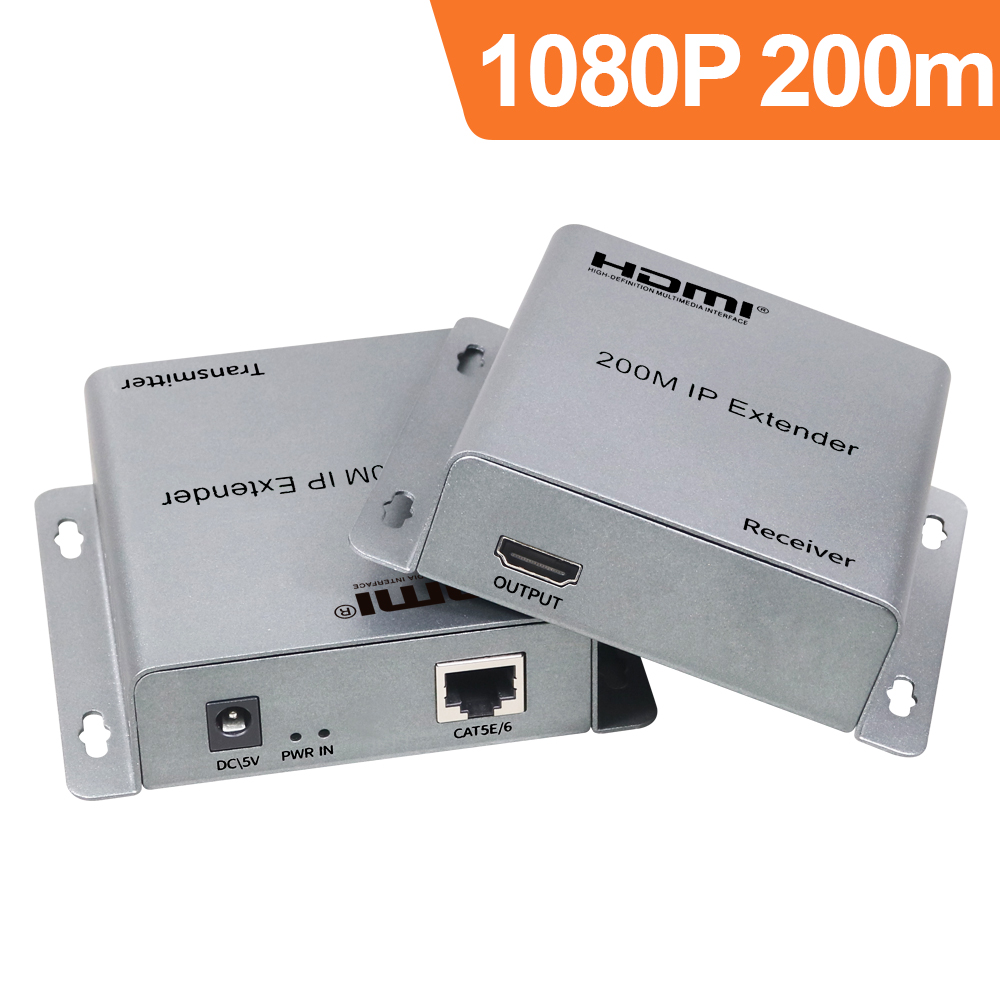 伽利略 HDMI IP 網路線 影音延伸器 200m (帶耳掛)