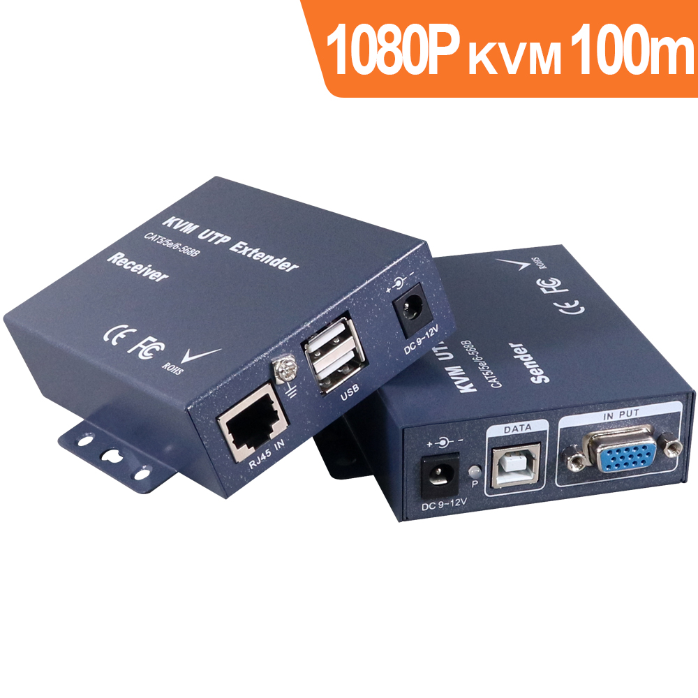 伽利略 VGA KVM 延伸器 100m (不含網路線)