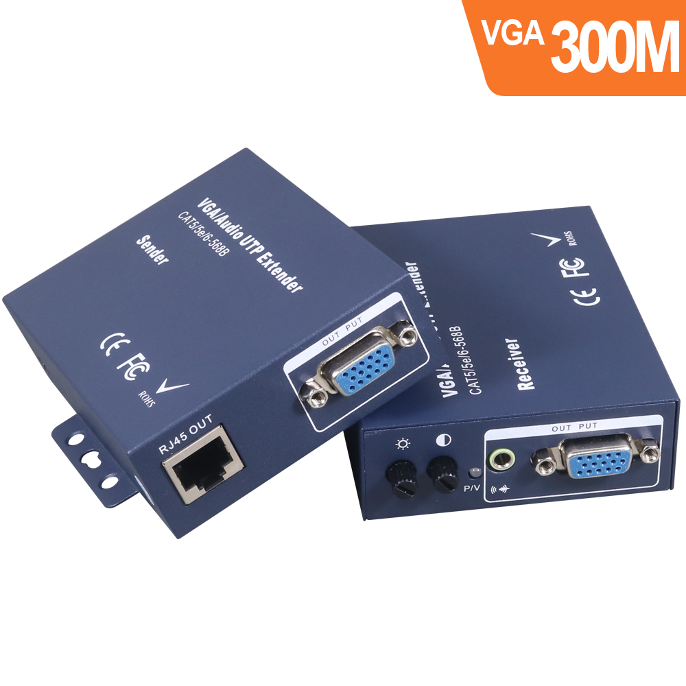 伽利略 VGA/Audio 延伸器 300m (不含網路線)