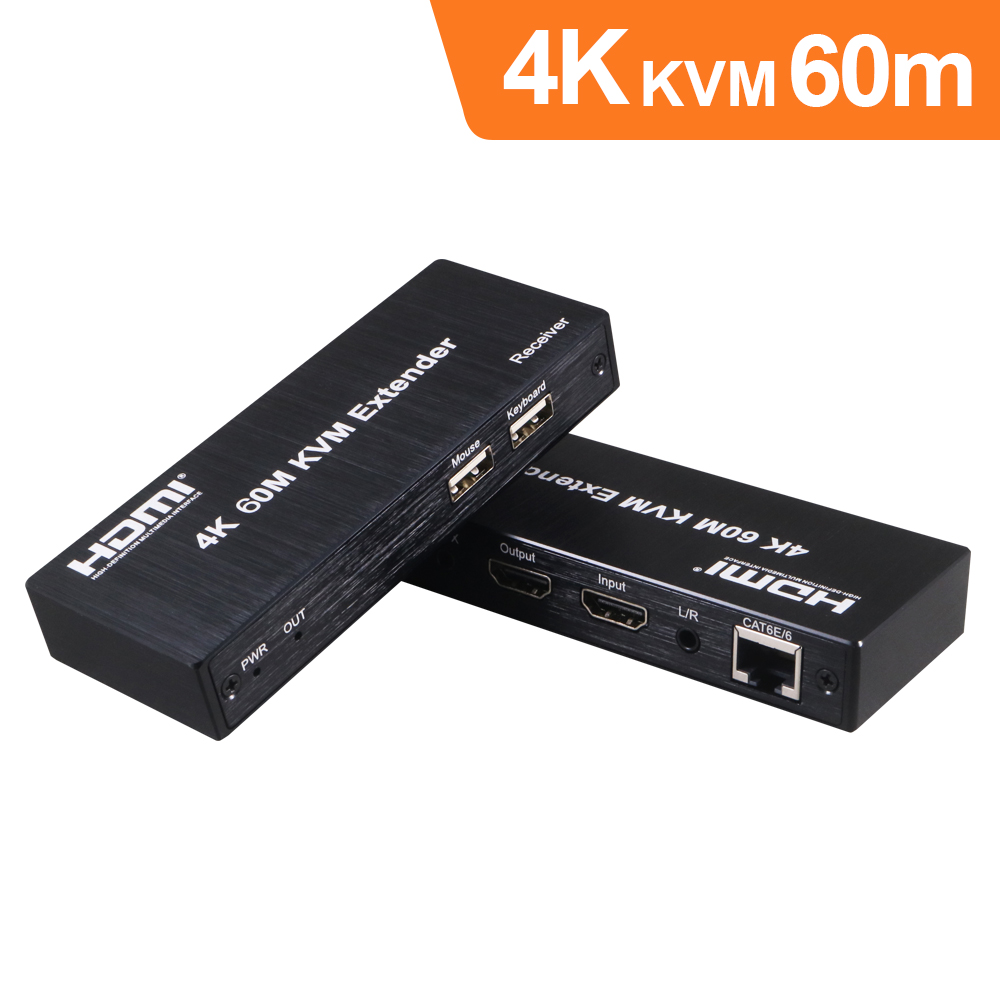 伽利略 HDMI 4K@30Hz KVM 影音延伸器 60m